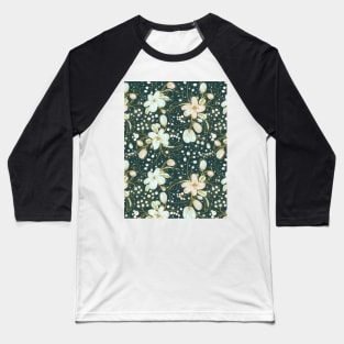 Nice Floral Pattern Baseball T-Shirt